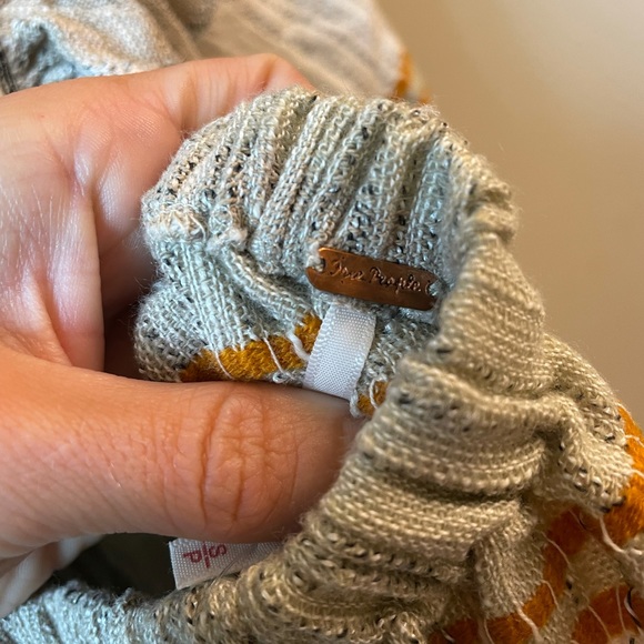 NWT Free People Cozy Striped Mini Dress in Ivory Combo size S - Picture 7 of 7